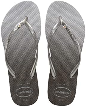 Havaianas Slim Prism Flip Flop Sandal Ice Grey 35/36 Brazil (US Men's 4/5, Women's 5/6) M | Image 2