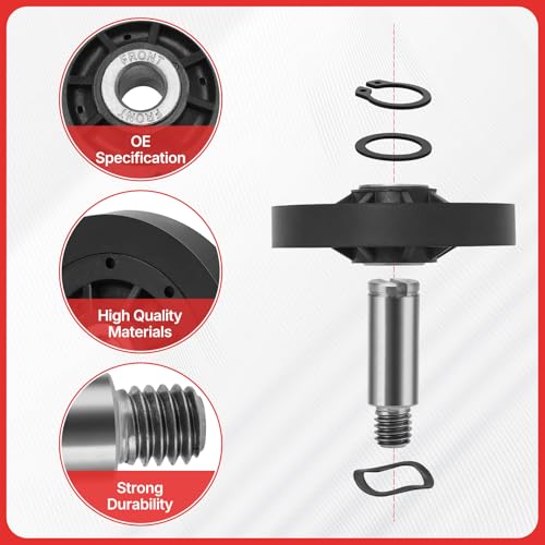 RB170002 3447593 ADE32FSS431AN01 Dryer Roller Kit Compatible with Unimac,Speed Queen,Ipso,Huebsch,Cissell,Alliance Washer/Dryers ADE3SRGS177TW01，Replace AP5186795 PS12220620 EAP12220620