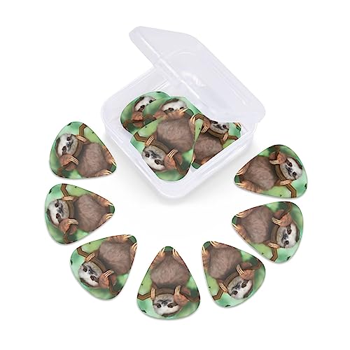 Lot de 12 médiators tendance et durables en forme de paresseux pour guitare électrique et basse - Les Beatles, Paul McCartney, John Lennon, RIngo Starr, George Harrison Lot de 12 médiators tendance et durables en forme de paresseux pour guitare électrique et basse – Image 7