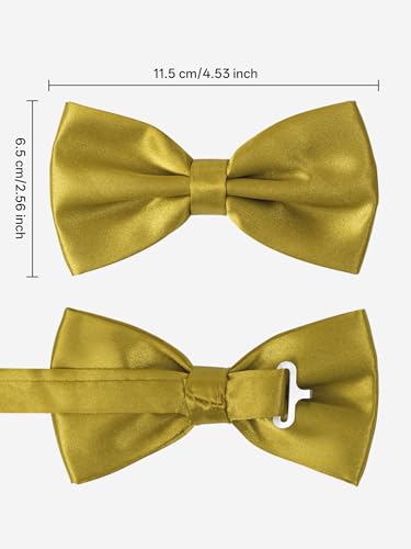 Image of habibee Suspenders and Bow Tie Set for Men, Adjustable Elastic Braces with Y-Back, Diverse Colors, Strong Clips