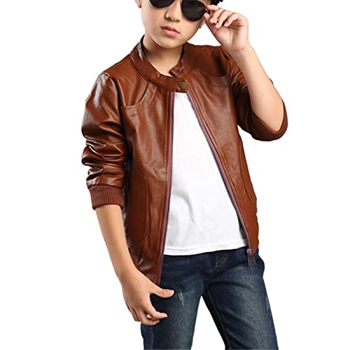 Toddler Leather Jacket Girls Faux Leather Quilted Shoulder Motorcycle Jackets Kids Spring Moto Biker Coats