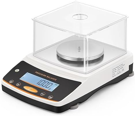 Bonvoisin Lab Analytical Balance 500g x 0.001g Precision Digital Scale .001 Gram Accuracy Laboratory Scientific Milligram Scale 17 Units Selectable
