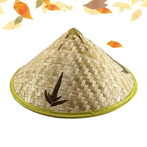 BESPORTBLE Chinês Chapéus Chapéu de Palha Chapéu Coolie Japonês Asiático Agricultor Chapéu DIY Acess