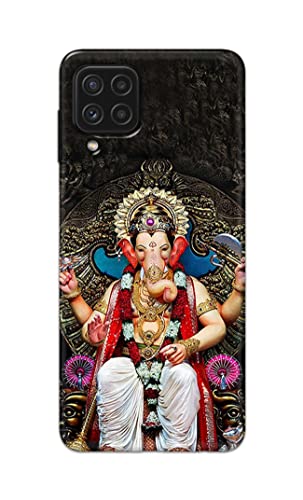 Image of PRINTFIDAA Lord Ganesh Bappa Moriya Vinayaka Printed Designer Hard Case for Samsung Galaxy A22 4G Back Cover -(ZP) MVN1010