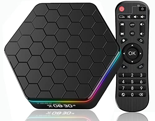 Android TV Boxes 12.0, Android TV Box 4GB RAM 32GB ROM Allwinner H618 Quad-Core, Android Box 4K 6K WiFi 6 2.4GHz/5.0GHz WiFi 3D H.265 Bluetooth 5.0 Smart TV Box Android 2024