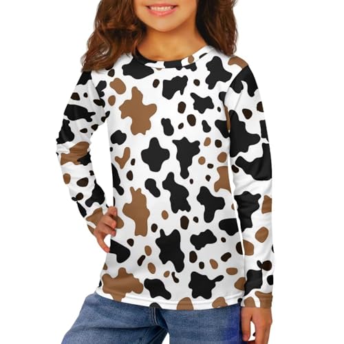 Image of Uourmeti Girls Graphic Tees Long Sleeve T Shirts for Teens Casual Tshirts Junior Sportswear Fall Tops