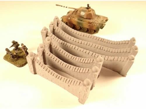 Traditional European Stucco Wall 15mm 6 Pieces WWII Structure Novus Design Studio