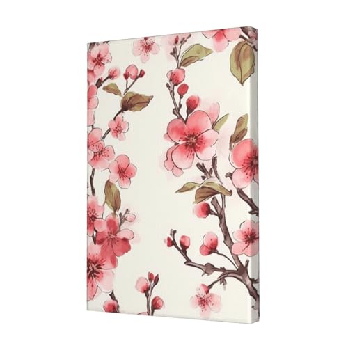 Impression sur toile fleurs de cerisier LPSRTWE tableau mural decoration salon 30x45 cm