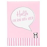 goldbuch Babytagebuch, Ich bin neu hier, 21x28 cm, Leinenstruktur, 44 illustrierte Seiten, Rosa, 11 804