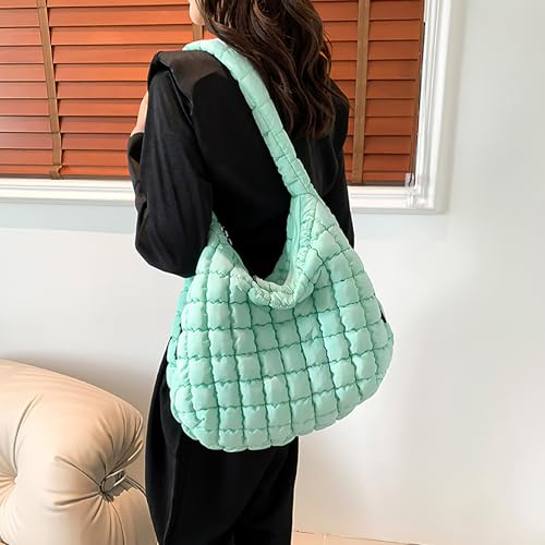 Bolsa Puffer Tote para Mujer con Diseño de Nube y Textura Acolchada miniatura 3