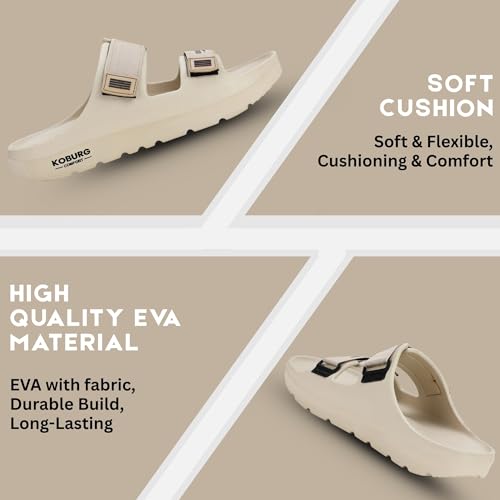 Image of KOBURG Nexa Sandals for Men| Stylish Trending | Comfortable | Super soft | Lightweight | EVA Sole | Casual Sandals | Slippers | Flip Flops for Men KF-464