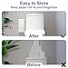 Bathroom Toilet Paper Holder with Storage Extra 2 Rolls, Over The Tank Toilet Paper Holder Wall Mount, Small Restroom Organizer, Adhesive RV Tissue Storage, Stainless Steel, Silver, 1PC