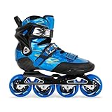 【TAMAÑO AJUSTABLE】Estos patines de alta velocidad son ajustables, se adaptan a los pies en crecimiento y garantizan una vida útil más larga a medida que su hijo crece.