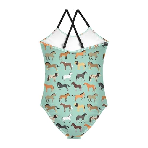 Image of Ollabaky Girls One Piece Swimsuit Bathing Suit Beachwear 3-10T