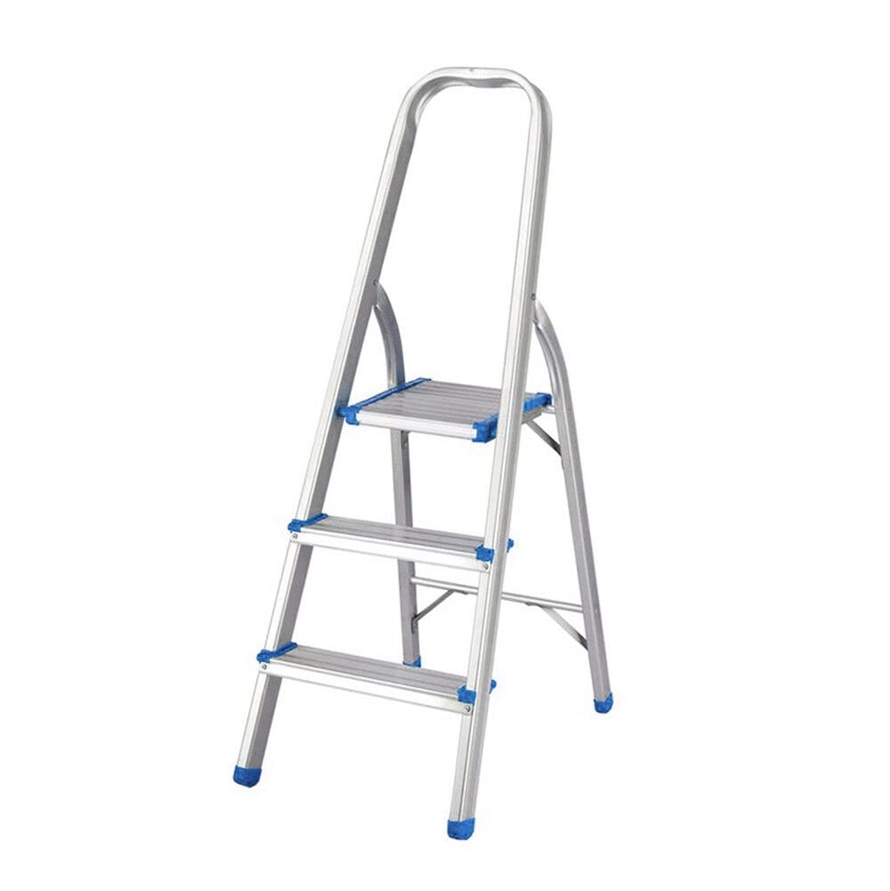 TREPPE Leiter aus Aluminium, zusammenklappbar, leicht, 3 Stufen