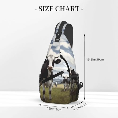Bolso transversal cruzado para hombres y mujeres negro miniatura 3
