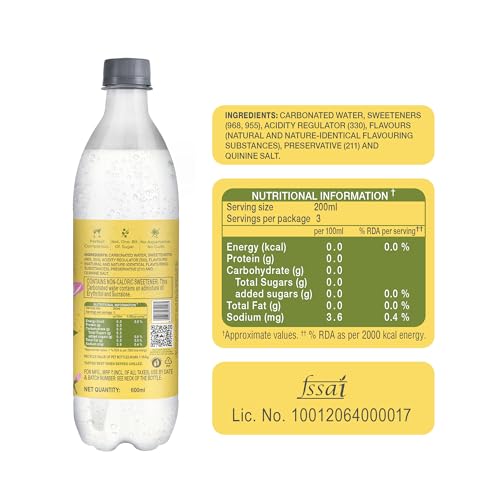 Image of Paper Boat Zero Indian Tonic Water, 600ml | Zero Sugar, Zero Calories | Premium G&T Mixer