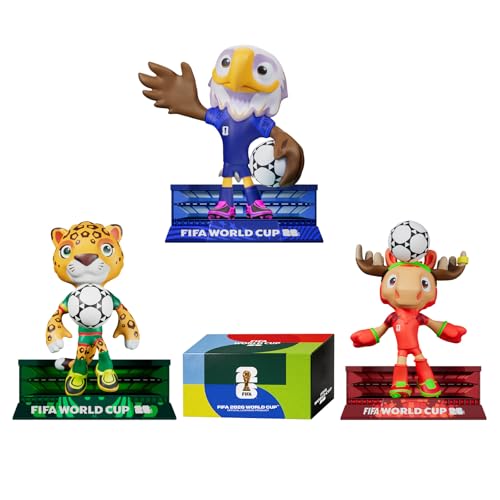 DICEKOO FIFA 2026 World Cup Mascot Set 3 Inch (Maple,