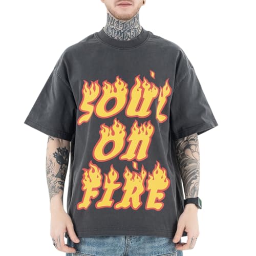 Y2K Graphic T-Shirts Oversized Casual Tops for Men Women