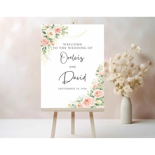 Personalized Wedding Yard Sign, Custom Welcome Wedding Sign, Outdoor Wedding