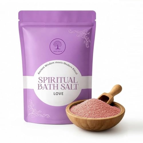 Image of Pure & Natural Love Spiritual Bath Salt 200g Self Love & Relaxing Aromatherapy Bath Salts Stress Relief, Aura Cleansing, Healing Bath Soak & Positive Energy Ritual