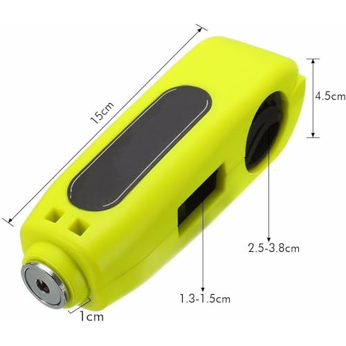 Image of Motorcycle Safety Lock Handlebar Grip Brake Lever Lock for Motorcycle Bicycle (Multi-Colour)