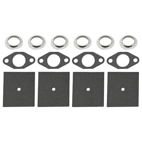 Image of UOIENRT W4-1770 HS1785 Head Manifold and Valve Cover Gasket Set Replacement for Wisconsin VE4 VE4D VF4 VF4D VH4 VH4D