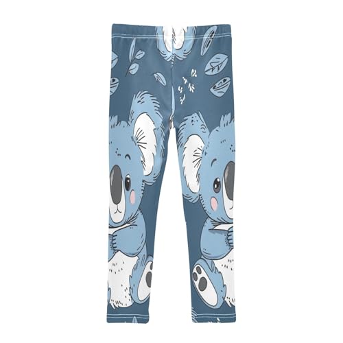 Bolaz Toddler Girls Leggings Printed Yoga Pants Leggings Cute Blue Koala for Kids2