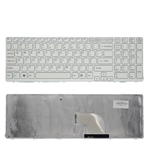 Clavier Russe Sony Vaio SVE151 blanc neuf avec touches silencieuses et frappe haute précision