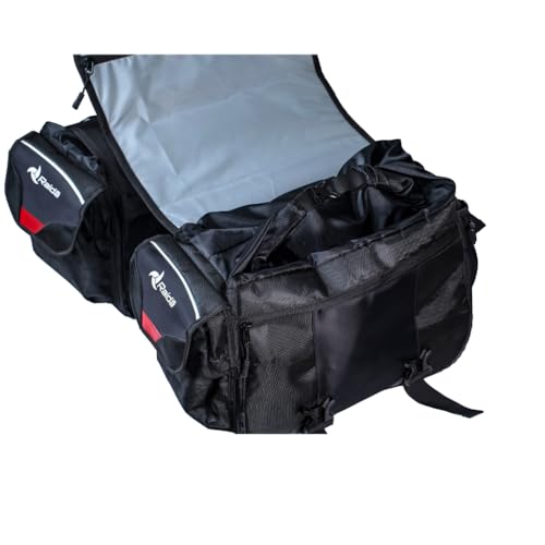 Image of Raida Compass S60 Motorcycle Saddle Bags | 60L Touring Saddle Bag Set | Roll-Top Waterproof Inner Dry Bags | 1680D Tear-Resistant Fabric | YKK Zippers | MOLLE Panel | Bottle Holders & Rain Covers