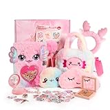 Axolotl Gift Set for Girls - Cute Axolotl-Themed Toy Box with Fluffy Diary and More Axolotl Stuff - Birthday Gifts for Kids Girls