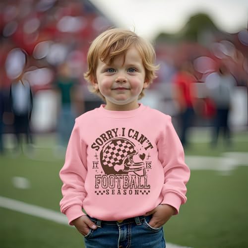 CM C&M WODRO Football Sweatshirt for Toddler Boy Girl Sorry I Can't It Is Football Season Pullover Shirt Kids Game Day Outfit4