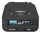 Uniden DFR9-BLK Black Super Long Range Laser/Radar Detector, Built-in GPS w/Real-Time Alerts, Voice Alerts, Red Light Camera & Speed Camera Alerts, 360° Protection, Easy to Read Color OLED Display