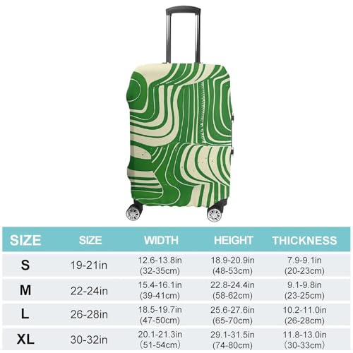 Travel Luggage Cover Elastic Suitcase Protector Anti-Scratch Washable White Line Pattern Luggage Sleeve Tsa Approved Carry on Covers Baggage Cover Fits 18-32 Inch Luggages2