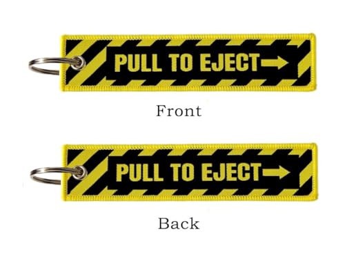 Image of 3 Pack Pull To Eject, Key Chain Tag with Key Ring - Keys, Cars, Motorcycles, Backpacks, Luggage and Gifts - EDC