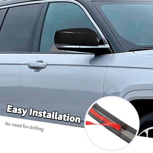Jimen Fit for Jeep Grand Cherokee 2021-2024, 2PCS Side Door Mirror Caps Mirror Cover Trim (Black) by Jimen - Used condition - Image 6