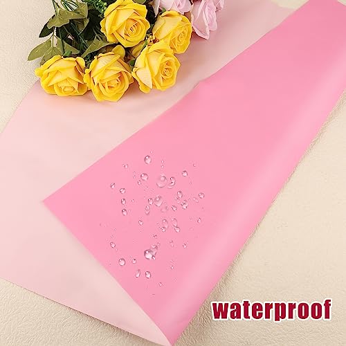 Papier d'emballage de fleurs bicolore de qualité supérieure 58x58