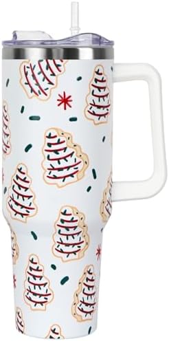 Christmas Gifts 40 oz Tumbler with Handle and Straw Lid,Cute Gift...