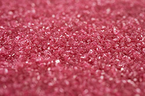 Metallic Sparkling Shimmer Pink Sugar Crystals - Dairy Free,Gluten Free,Vegan,Soy Free,Nuts Free,Kosher,Cookies,Cupcake,Cake,Decorating,Baking,Topper,Cocktail Sugar,Large,Bulk Candy,Sprinkles #TOP7