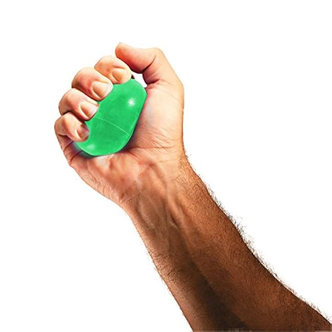 THERABAND Hand Exerciser, Ball For Hand, Wrist, Finger, Forearm, Grip Strengthening & Therapy, Squeeze Ball to Increase Hand Flexibility & Relieve Joint Pain, X-Large Green, Medium