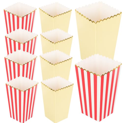 Gadpiparty Cajas de Palomitas de Maíz 12 de Papel Portátiles y Fáciles de Usar para Snacks y Galletas en Fiestas y Cine
