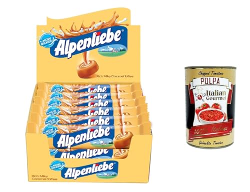 Barres caramel Alpenliebe boite 24 pièces snack idéal école et bureau
