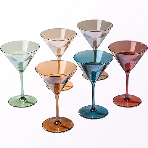 Colored Stem Martini Glasses 2024 The Phoenix Landing Bar