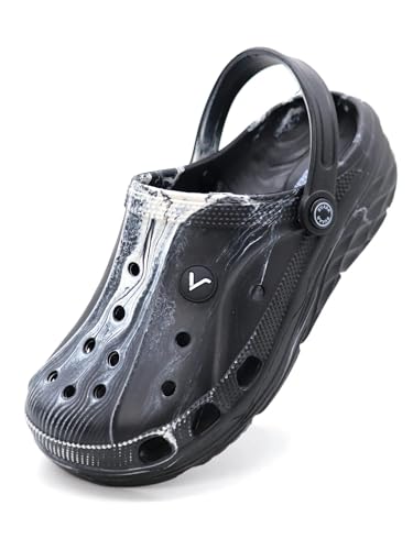 Image of SVAAR Men's Marble Effect Classic Clogs || Sandals with Adjustable Back Strap for Men