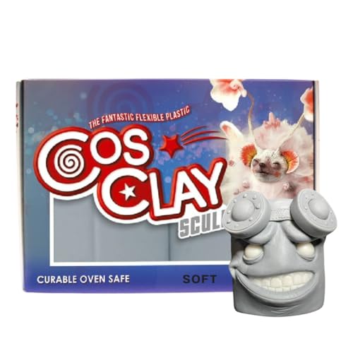 Cosclay Sculpt - Soft Gray - Flexible Polymer Clay (1lb)