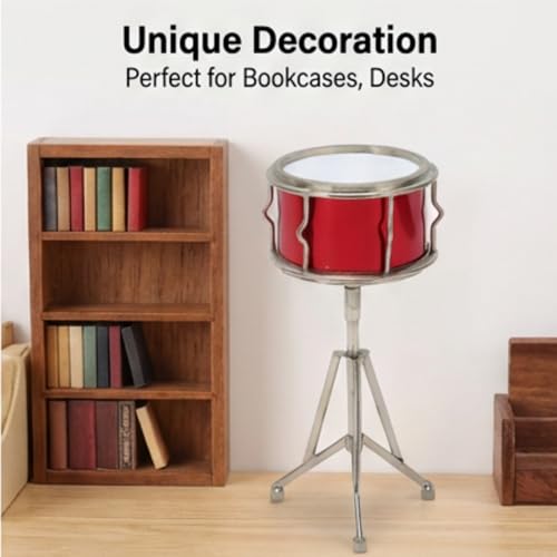 Caisse claire miniature de collection, finition réaliste instrument musique de bureau - 6