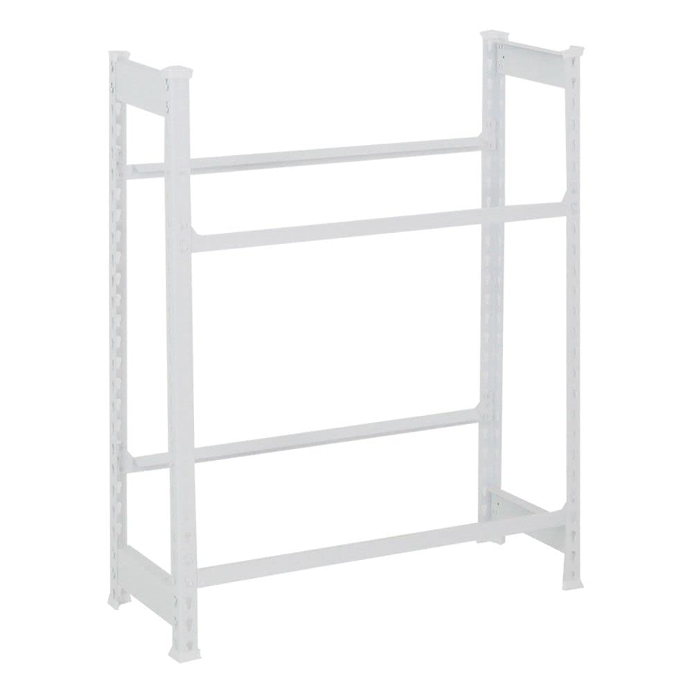 PROREGAL Getränkekistenregal Camel für 4 Kästen, HxBxT 100x80x30cm, Traglast pro Fachboden: 100 kg, Weiß, Kellerregal, Wasserkistenregal, Bierkistenregal, Garagenregal