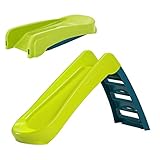 PalPlay Flexi 2 Kinderrutsche | Klappbar | Indoor & Outdoor | Kunststoff | Ab 18 Monaten | Max. 30 kg | Platzsparend zusammenklappbar | Farbenfrohes Design