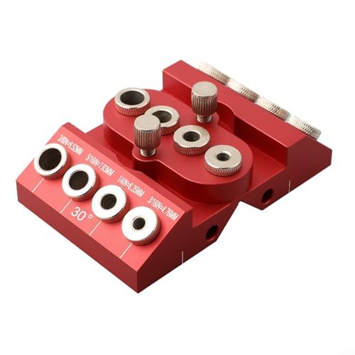 Guía de taladro angular con agujeros ajustables para diversas tareas y proyectos de carpintería