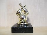 Fanshop Lünen Pokal Kegeln Figur 10 cm Turnier - Kinder - Sporttrophäe - Trophäe - Geburtstag - Kegler - goldfarbig - (pf15)